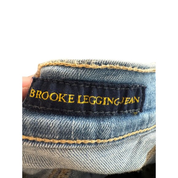 Lucky Brand Brooke Legging Jean Mid Rise Slim Fit Distressed Denim Size 2/26 New - Picture 5 of 10